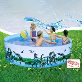 Large Round Pool for Kiddie, Non Inflatable Easy Set Pool, Hard Plastic Snapset Pool for Kids, Adults, Pet Dogs, Wading or Swimming Pool for…